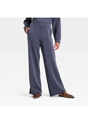 a new day Wide-Leg Knit Pants - Slate